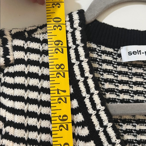 Self Portrait Striped Mini Sweater Dress - Picture 14 of 16
